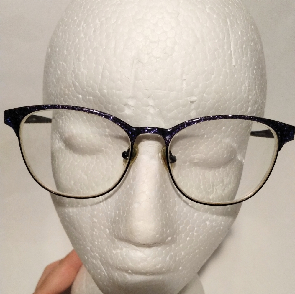 LOVE Handmade Women's Eyeglass Frames with Purplish Shimmer